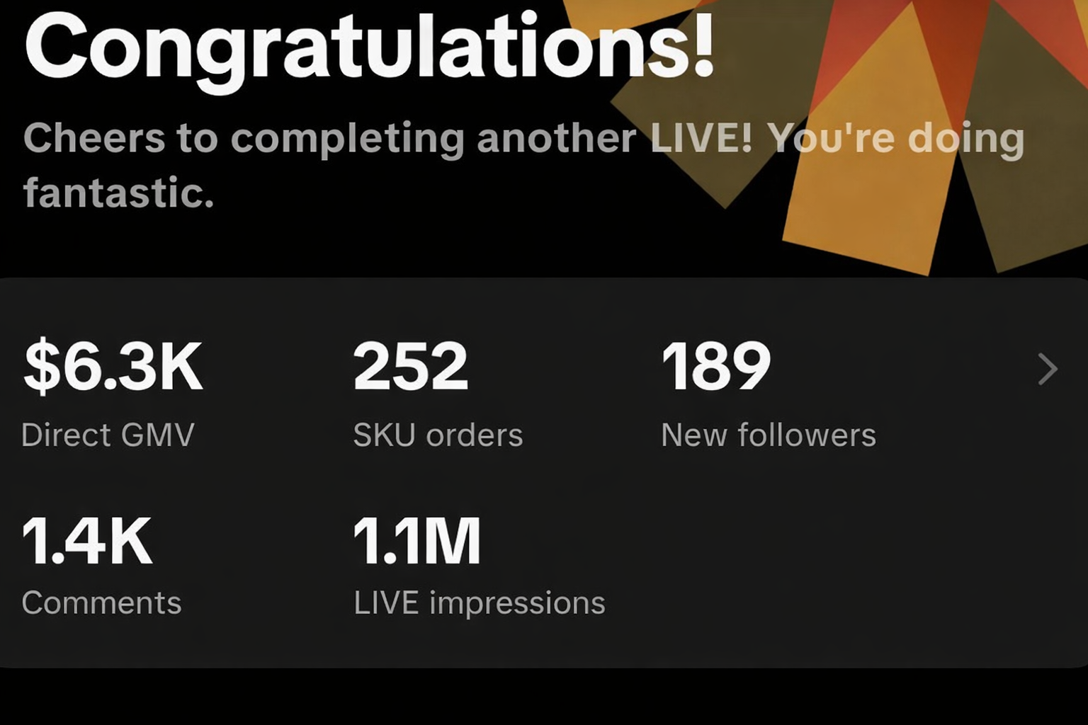 James hosting a livestream product sales event